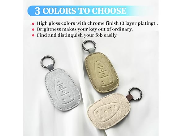 Chevy Key Fob Cover Leather Brown 5btn