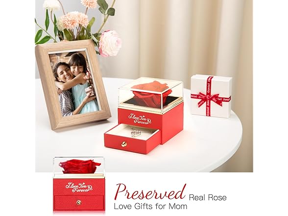 WILDLOVE Rose & Mom Necklace Gift Set