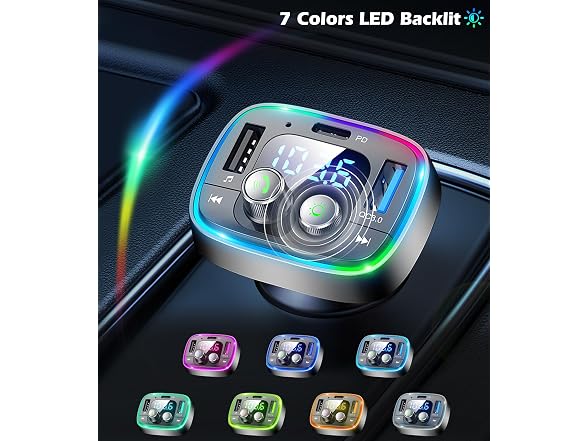 LIHAN Bluetooth Car Adapter 5.4, FM Transmitter