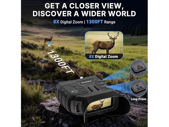 wogree 4K Night Vision Goggles | 1300FT