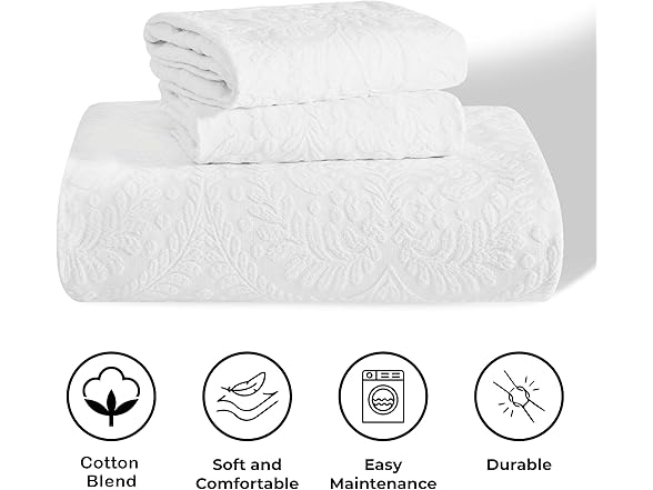 Superior Aspen Cotton Blend 2 Piece Bedspread Set