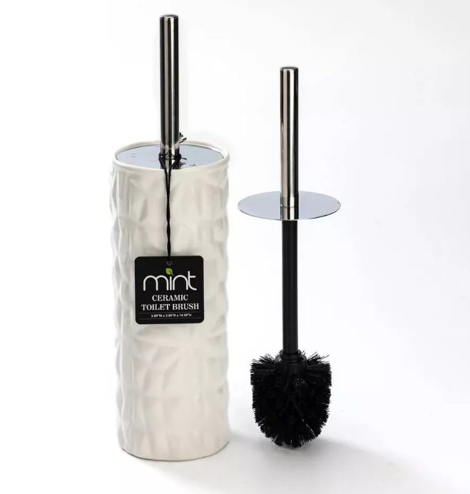 J&V TEXTILES Ceramic Toilet Brush - Gallery 10