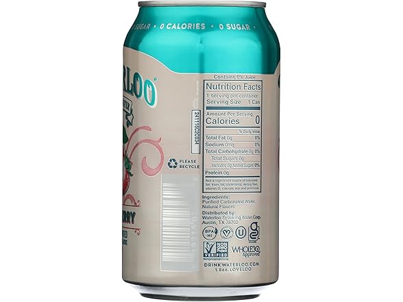 1CT Waterloo Sparkling Water Guava Berry 12 oz