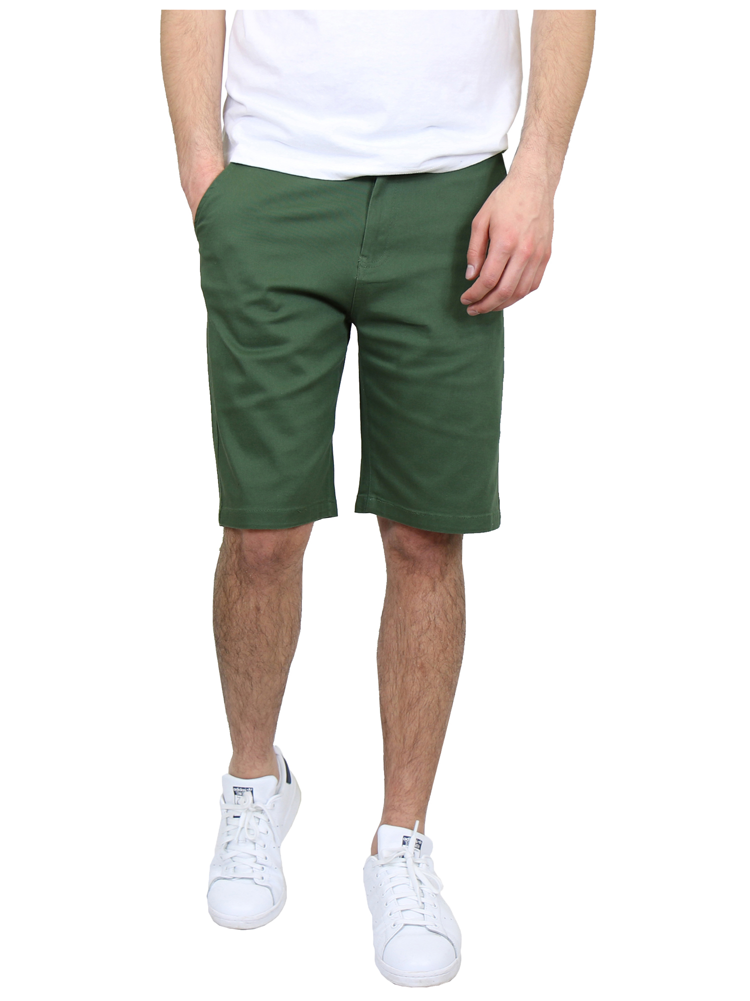 2Pk Asst Mens Stretch Chino Shorts - Gallery 24