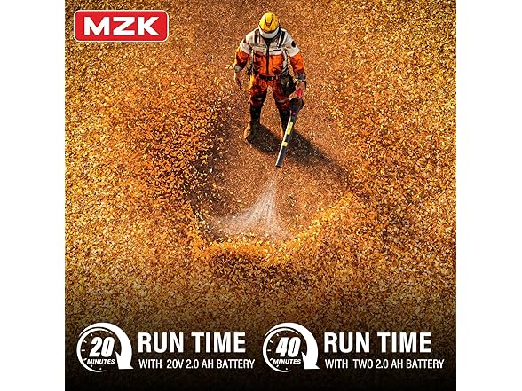 MZK Cordless Leaf Blower | 20V | 2 Batteries