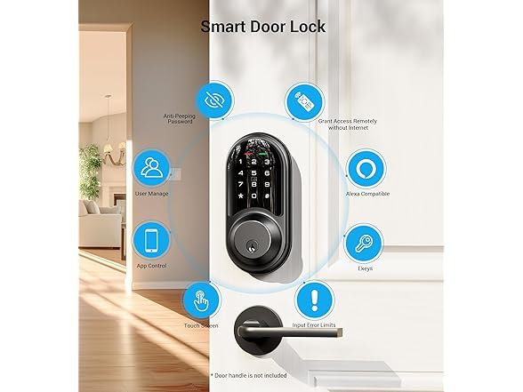 Veise RZ06 Smart Lock for Front Door
