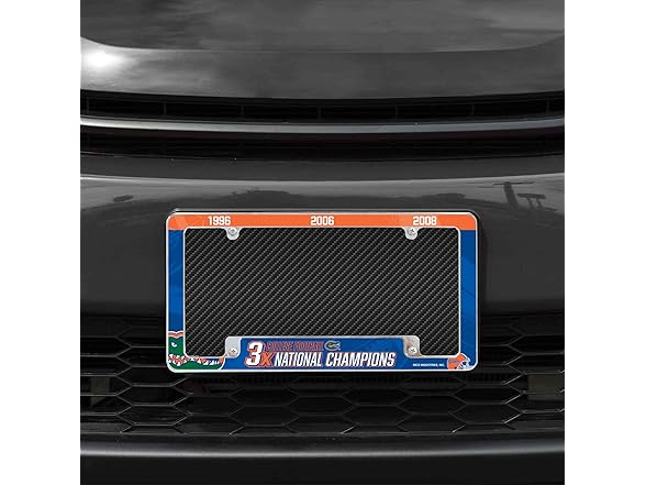 GATORS Chrome License Plate Frame