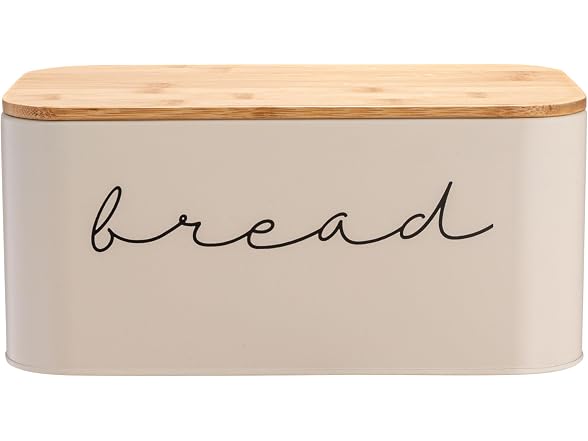 Bloomingville Metal "bread" Bin with Bamboo Lid