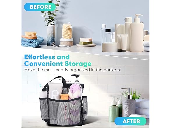 EUDELE Mesh 8-Pocket Portable Caddy
