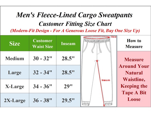 3Pk Asst Mens Fleece Open Bottom Pants
