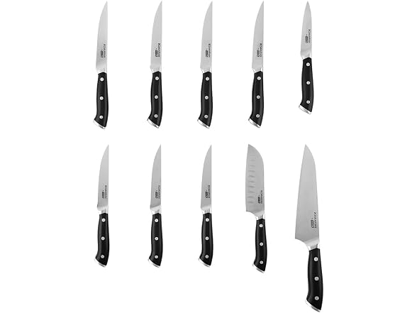 DASH Zakarian by DASH 11-Piece German Steel Kitchen Knife Set - Gallery 4