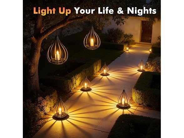 KagoLing Solar Flame Lantern 4P
