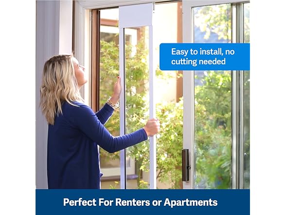PetSafe Sliding Glass Pet Door, 1 Piece, Lar