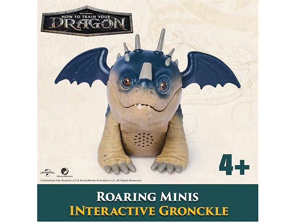DreamWorks Dragons Roaring Minis Gronckle Interactive Dragon Toy