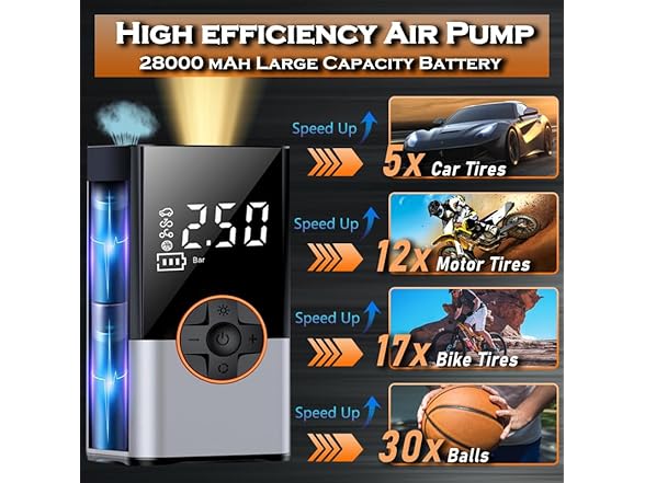 ArTea Tire Inflator Portable Air Compressors