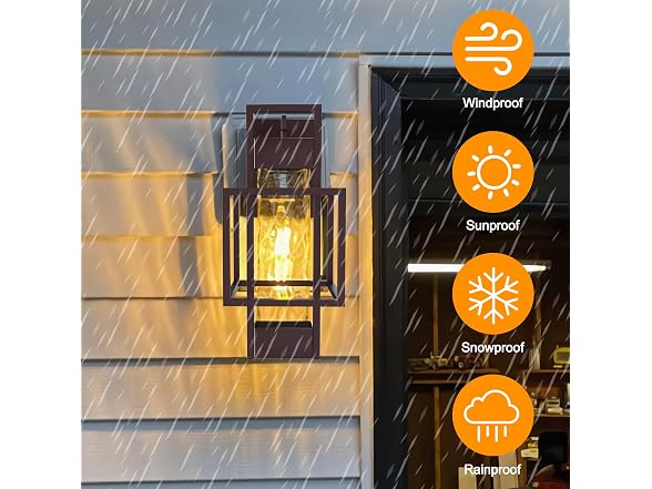 PARTPHONER Wall Lights 2 Pack Brush Gold