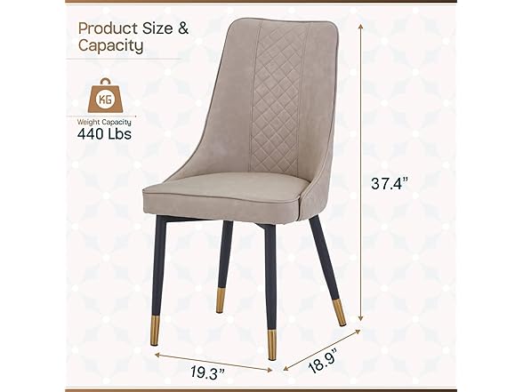 LeisureMod Allure Dining Chair