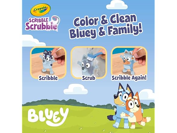 Crayola Scribble Scrubbies Deluxe Bluey