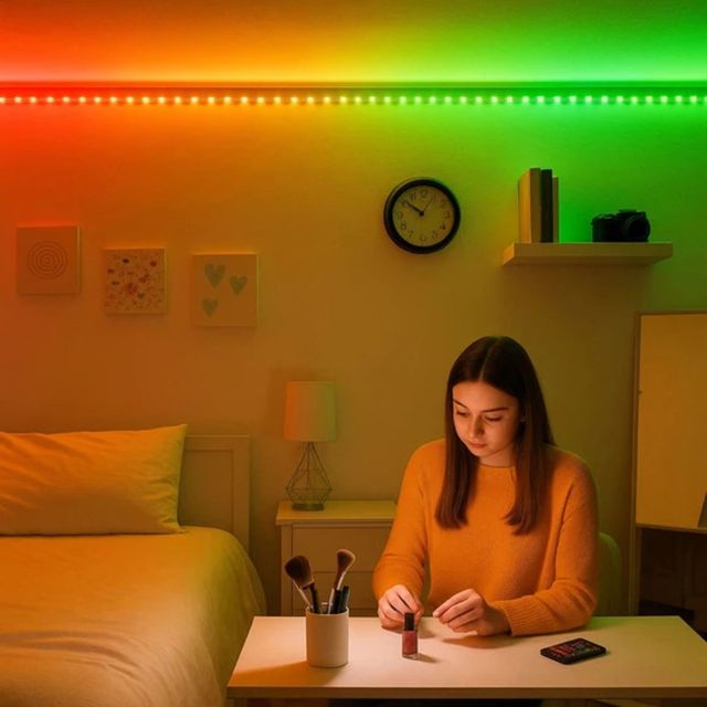 RGB LED 3’ Light Strip with Remote - Gallery 4