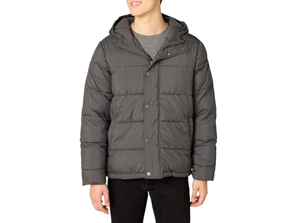Amazon Essentials Men's Heavyweight Hooded Puffer Coat