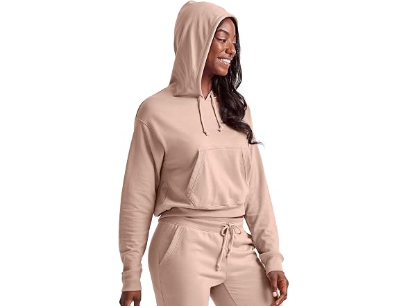 Hanes Women Originals Pullover Cropped Hoodie