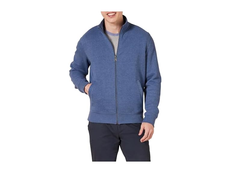 Amazon Essentials Men Fleece Zip Up Mock Neck - Gallery 9