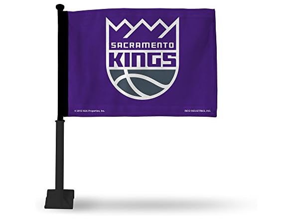 Kings Black Pole Car Flag