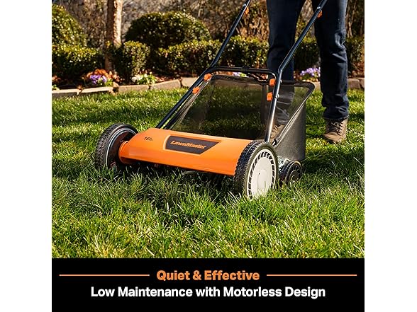 LawnMaster Push Reel Lawn Mower 18-Inch 5-Blade