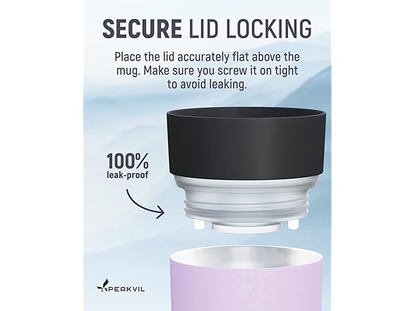 12oz Insulated Push Lid Coffee Mug