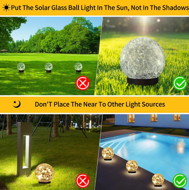 6PK Hakol BH-706 Solar Globe Lights Outdoor - Gallery 14