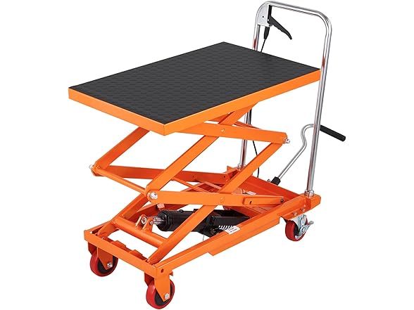 VEVOR Hydraulic Lift Table Cart, 330lbs