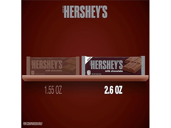 Hersheys Milk Chocolate King Size 18ct 2