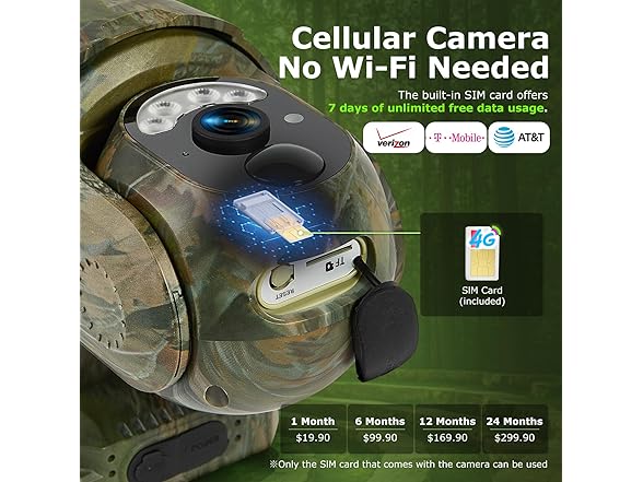 Gailos 4G LTE Cellular Trail Cameras