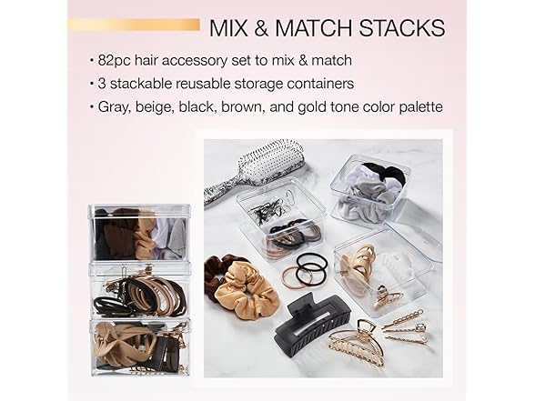 Scunci by Conair 82 Piece hair accessory kit