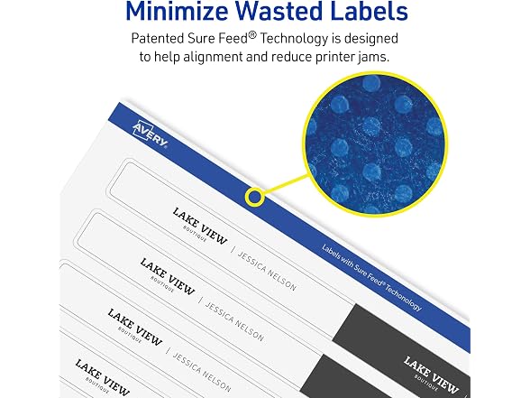 Avery Durable Waterproof Wraparound Rectangle Labels