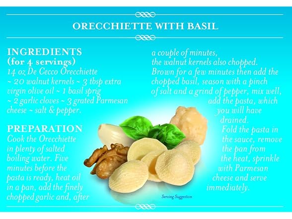 De Cecco Semolina Pasta, Orecchiette No.91