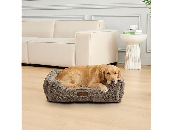 Modern Threads Ultra Soft Plush Pet Bed, Brown