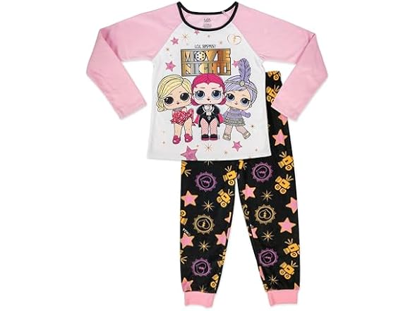 Girls Cozy Long Sleeve Pajama Set