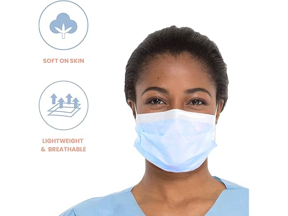 PARASOL Disposable Face Mask, 3 Ply, 10 Ct