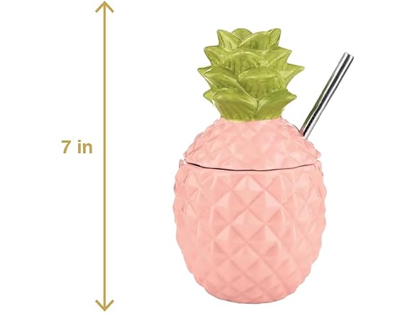 Drink Cup Tropical Summer Ceramic Tumbler