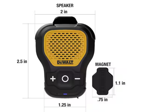 Dewalt 190 1148 DW2 Wearable Speaker