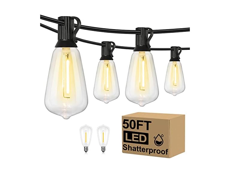 Brightever 50FT25T-1 LED Outdoor String Lights 50FT