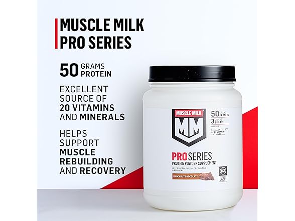 Muscle Milk Pro Series Protein Powder Supplement