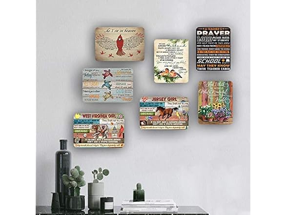 AMELIA SHARPE Vintage Tin Sign Cardinal