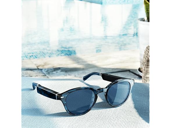 (NEW) Amazon Echo Frames Smart glasses, Designed for Alexa+, Round frames in Blue Tortoise
