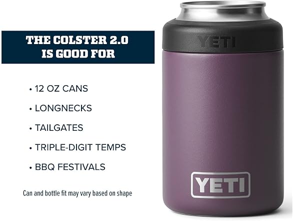 YETI Rambler 12oz Colster Can Insulator, Nordic Purple