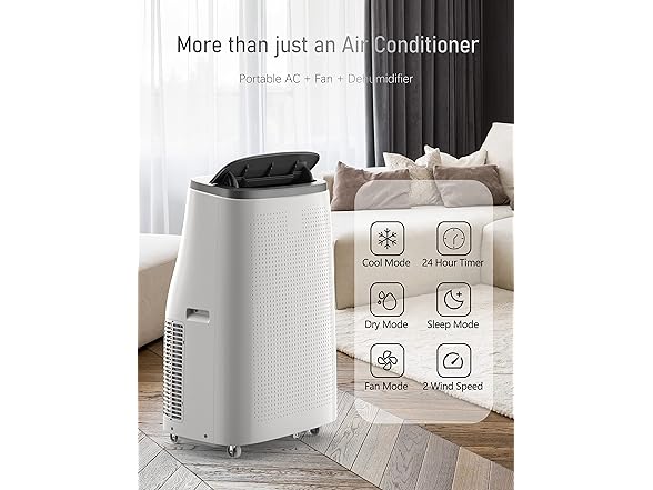 DEXSO 14000 BTU/750 sqft Portable Air Conditioner