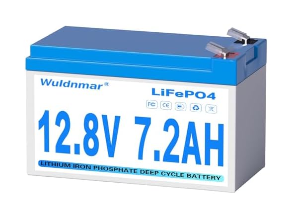 12V 7.2Ah LiFePO4 Battery, Lithium Battery