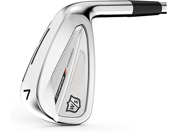 Wilson Dynapower Forged Men's Steel Golf Irons - Left Hand, Stiff, 5-PW, GW