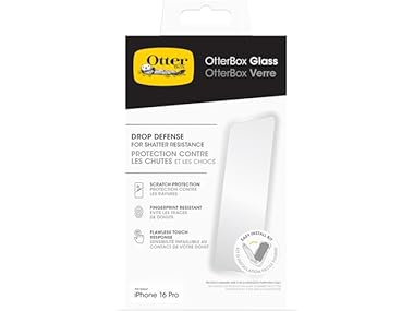 $4.99, Was $39.99, 87% Off! OtterBox iPhone 16 Pro Glass Screen Protector dealfomo